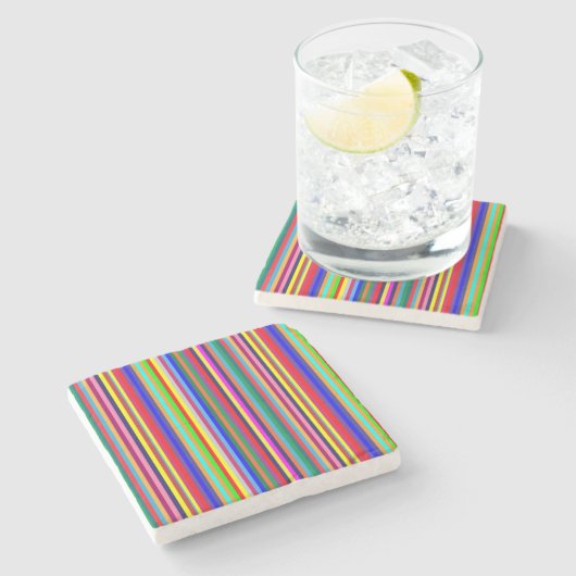 Marble Stone Coaster Colorful Stripe  ストーンコースター (横)