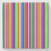 Marble Stone Coaster Colorful Stripe  ストーンコースター (正面)