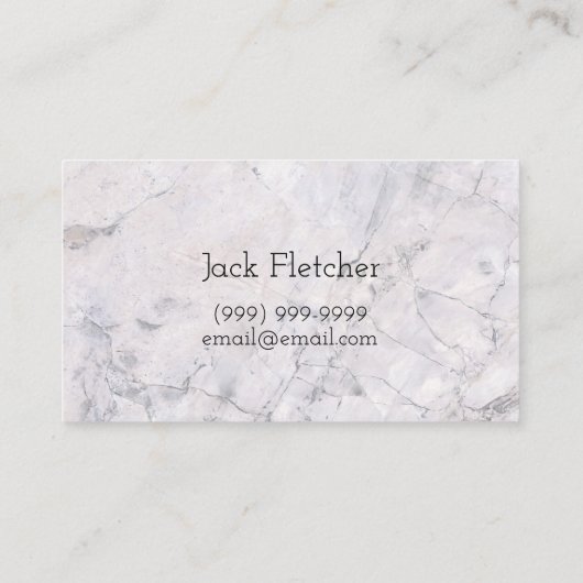Marble & Stone Countertops Business Card 名刺 (裏面)