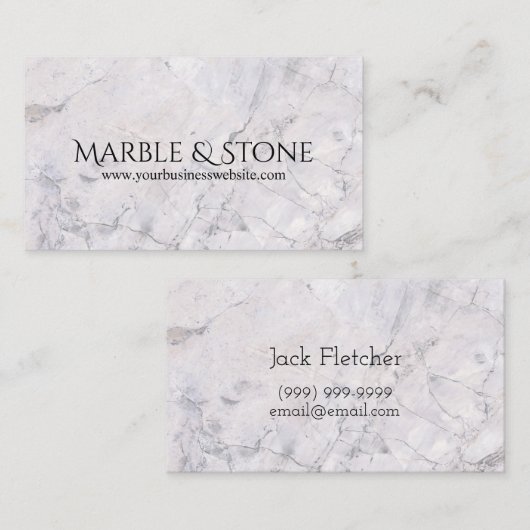 Marble & Stone Countertops Business Card 名刺 (正面/裏面)