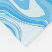 Marble Swirl Texture - Blue Tones  フリースブランケット (角)