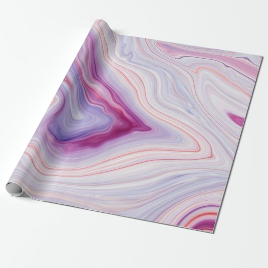 Marble texture background / white gray marble patt ラッピングペーパー (アンロールド)