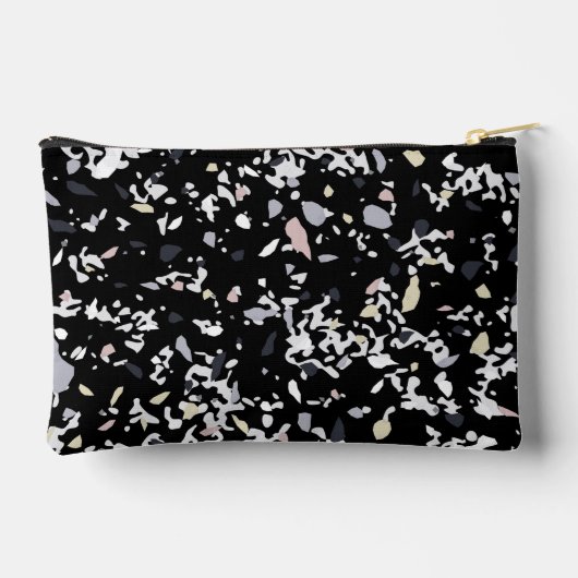 Marble Texture Black     アクセサリーポーチ (裏面)