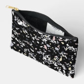 Marble Texture Black     アクセサリーポーチ (見開き)