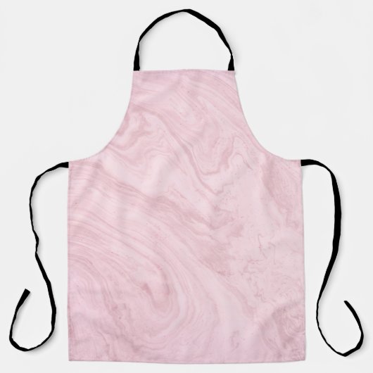 Marble texture pink lavender エプロン (正面)