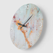 Marble Texture Wall Clock Modern Home Decor ラージ壁時計 (傾斜)