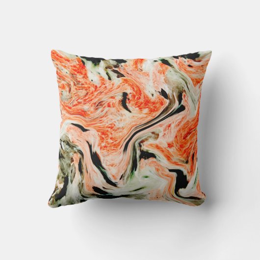 Marble texture white pattern クッション (裏面)