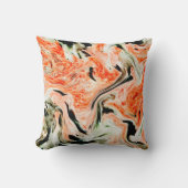 Marble texture white pattern クッション (正面)