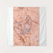 Marble texture white pattern タペストリー (正面(横))