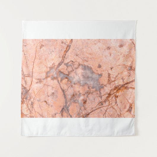 Marble texture white pattern タペストリー (正面)