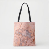 Marble texture white pattern トートバッグ (正面)