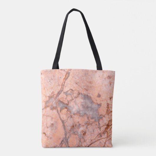 Marble texture white pattern トートバッグ (裏面)