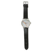 Marble Texture Wrist Watch Modern Minimal Style 腕時計 (フラット)