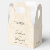 Marble Textured Islamic結婚's Thank You Treat フェイバーボックス (オープン)
