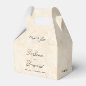 Marble Textured Islamic結婚's Thank You Treat フェイバーボックス (正面サイド)