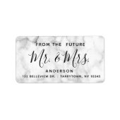 Marble The Future Mr. and Mrs. Script カスタム Label ラベル (正面)