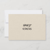 Marble Veil Wedding RSVP Card (裏面)