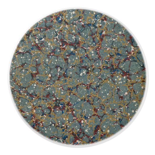 Marbled Abstract Painting セラミックノブ (正面)