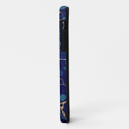 Marbled Blue Apple iPhone 11 Case-Mate iPhoneケース (裏面/左)