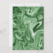 Marbled Christmas Photo Cardファミリー名フェスティバル 招待状 (裏面)