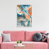 Marbled Deep キャンバスプリント (インサイチュ (リビング))