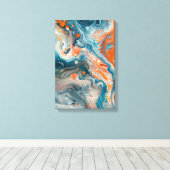 Marbled Deep キャンバスプリント (インサイチュ (ウッドフロア))