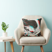 Marbled Ink：グリッチテクスチャの歪み。 クッション (椅子)