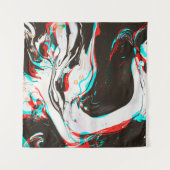 Marbled Ink:グリッチテクスチャの歪み。 タペストリー (正面(横))