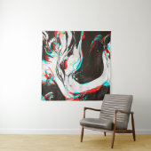 Marbled Ink:グリッチテクスチャの歪み。 タペストリー (インサイチュ(横))