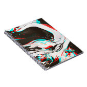 Marbled Ink：グリッチテクスチャの歪み。 ノートブック (右側)