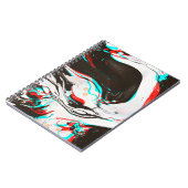Marbled Ink：グリッチテクスチャの歪み。 ノートブック (左側)