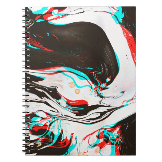 Marbled Ink：グリッチテクスチャの歪み。 ノートブック (正面)