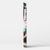 Marbled Ink:グリッチテクスチャの歪み。 Case-Mate iPhoneケース (裏面 / 左)