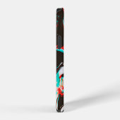Marbled Ink:グリッチテクスチャの歪み。 iPhoneケース (右側面)