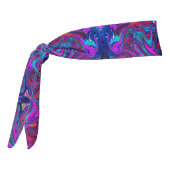 Marbled Magenta、Blue、Red抽象芸術・アート タイヘッドバンド (回転270)
