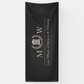 Marbled Monogramed Courthouse 横断幕 (縦)