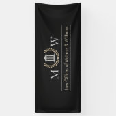 Marbled Monogramed Courthouse 横断幕 (縦)