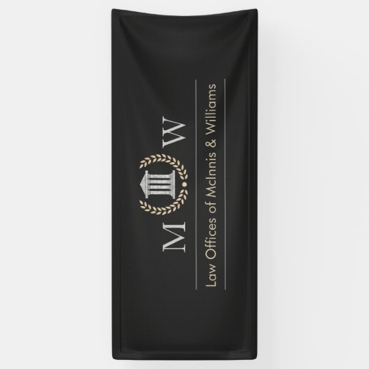 Marbled Monogramed Courthouse 横断幕 (縦)