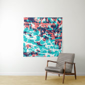 Marbled paper art background, with bright and pret タペストリー (インサイチュ)