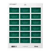 Marbled Pinesの住所 ラベル (フルシート)