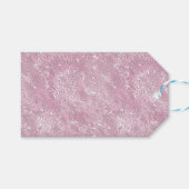 Marbled Silk Moire Pattern in Dusty Pink ギフトタグ (正面(横))