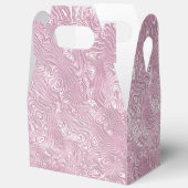 Marbled Silk Moire Pattern in Dusty Pink フェイバーボックス (見開き)