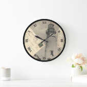 Marbleheadのオハイオ州の郵便はがきの時計- 1909年 ラージ壁時計 (ホーム)