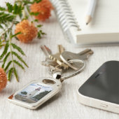 Marbleheadの灯台金属のキーホルダー キーホルダー (側面)