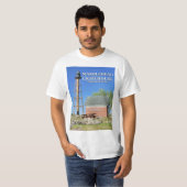Marbleheadの灯台、マサチューセッツTシャツ Tシャツ (正面フル)