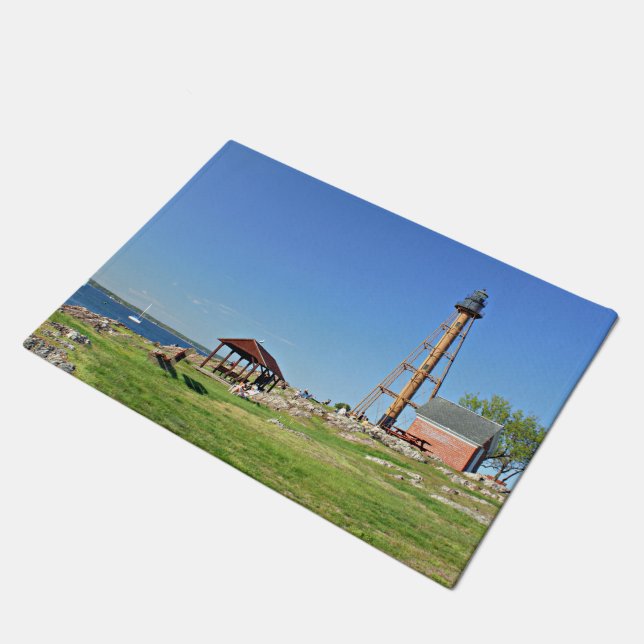 Marblehead Light house, Massachusetts Door Mat ドアマット (アングル)