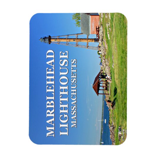 Marblehead Light house, Massachusetts Flexi Magnet マグネット (縦)