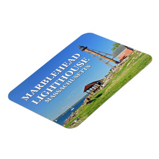 Marblehead Light house, Massachusetts Flexi Magnet マグネット (左側)