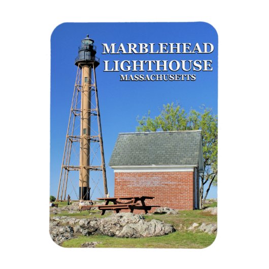 Marblehead Light house, Massachusetts Flexi Magnet マグネット (縦)