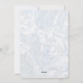 Marbleized Blue Hydrangea and Muscari Metallic  シーズンカード (裏面)